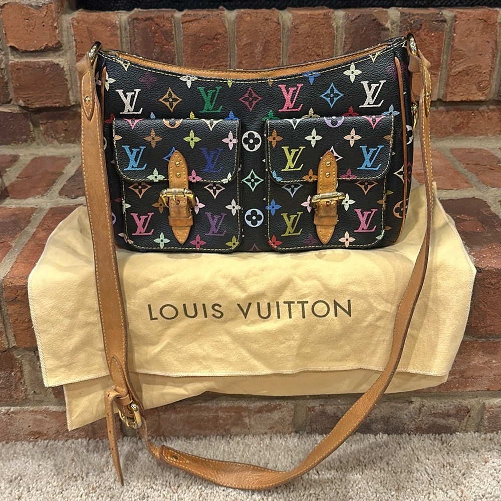 Louis Vuitton black multicolor crossbody